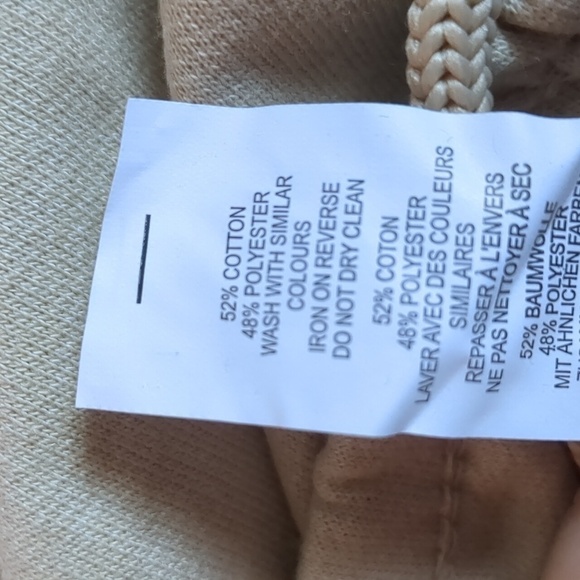 Nasty Gal Fleece Sweatshirt and Matching Joggers Set in Sand size Medium - Picture 5 of 7